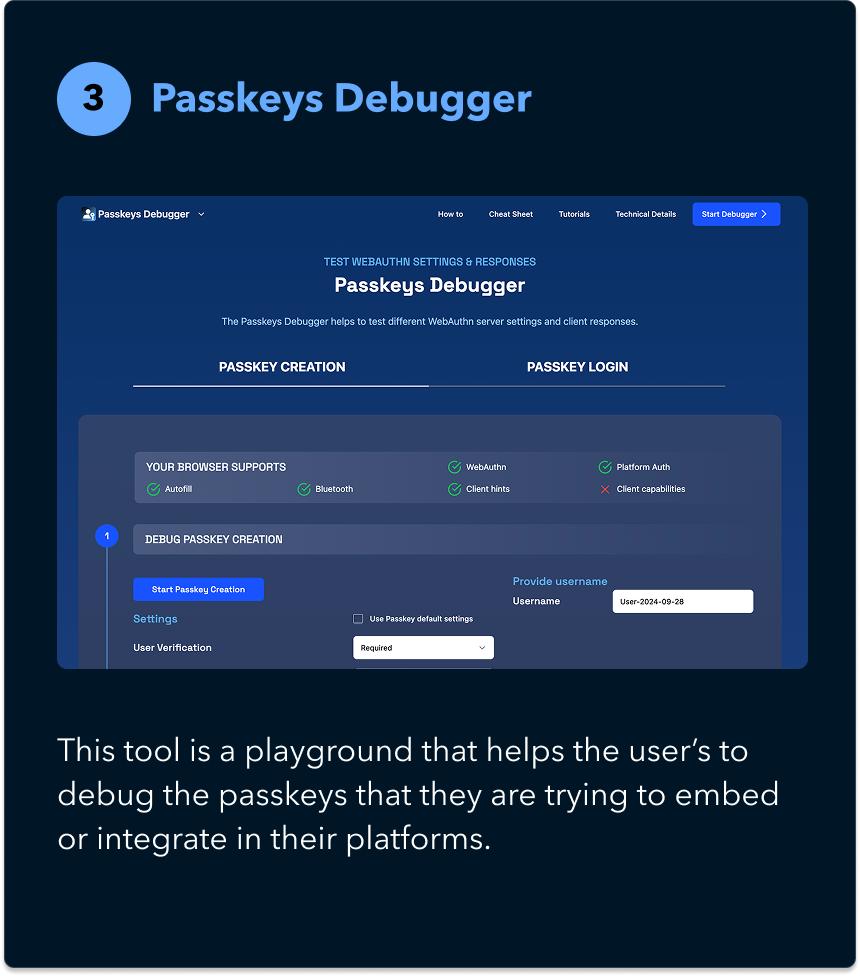 Passkey Debugger Tool